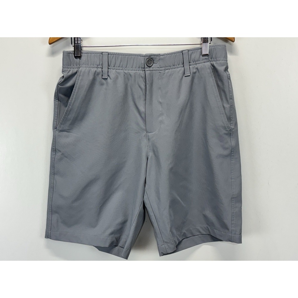 Under Armour Golf Shorts Men's Gray Stretch Performance Grip Waist Sz 32 (31x9.5